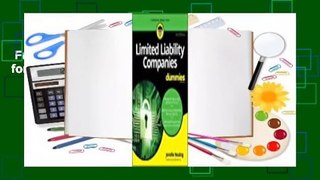 Full E-book  Limited Liability Companies for Dummies  For Kindle