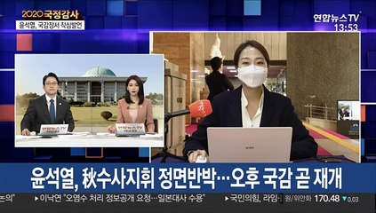 윤석열, 秋수사지휘 정면반박…오후 국감 곧 재개