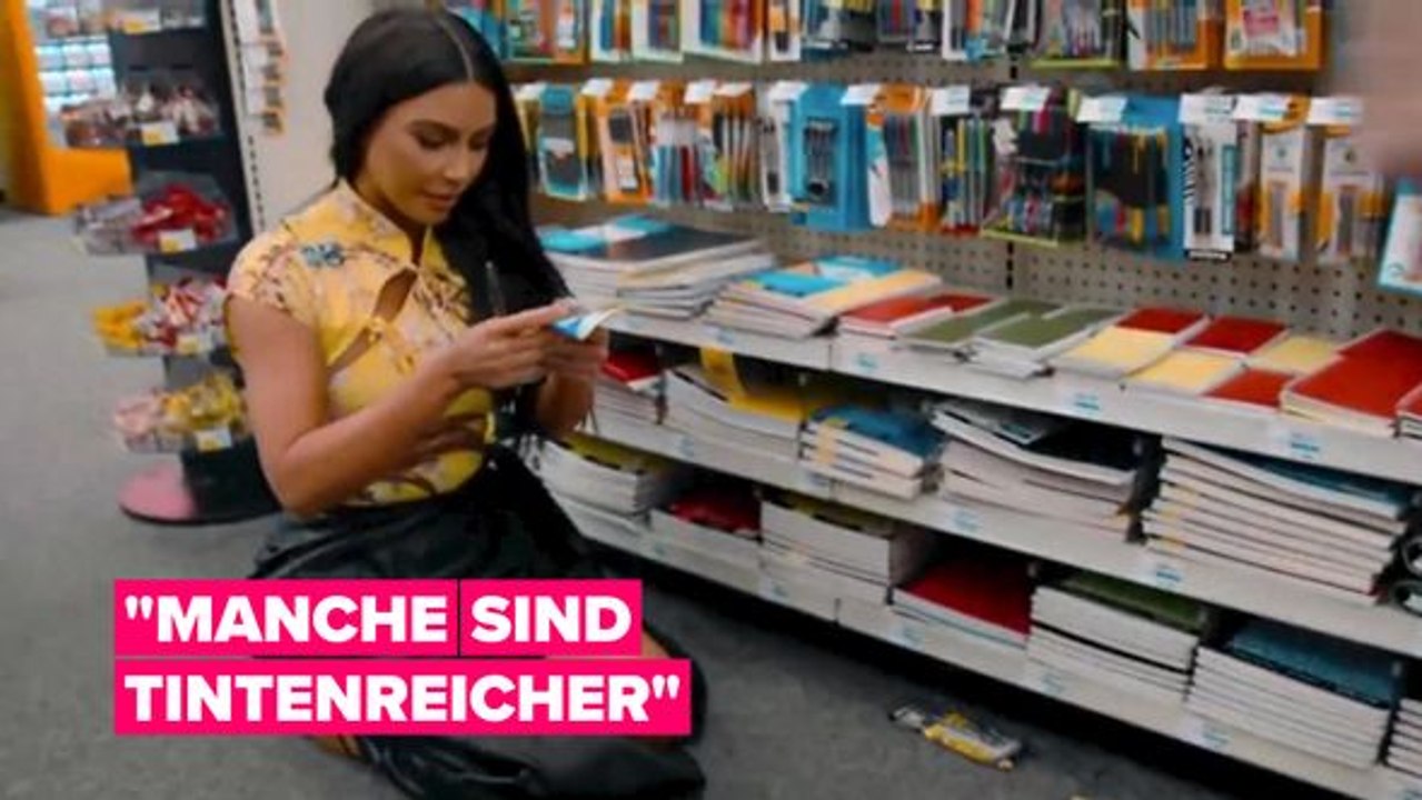 Kim kardashian west sucht den 'perfekten stift'