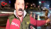 Kadıköy'de seyir halindeki taksi alev topuna döndü
