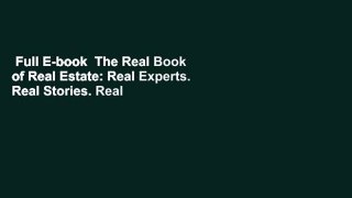 Full E-book  The Real Book of Real Estate: Real Experts. Real Stories. Real Life.  For Free