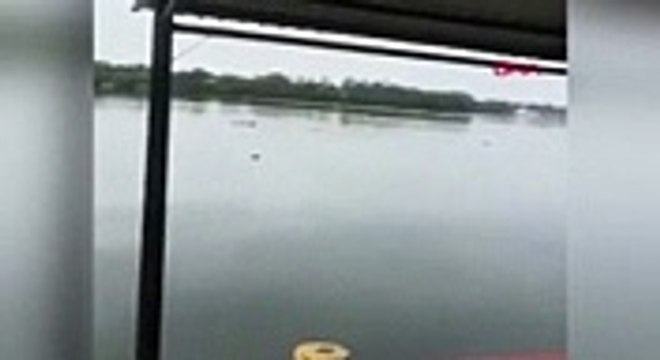 Uyarılara aldırış etmeyip göle girdi, timsaha yem oldu