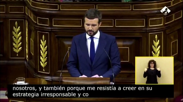 Casado a Abascal: Esta moción la dispara contra el partido que le ha dado trabajo durante 15 años y el tiro le ha salido por la culata. Hasta aquí hemos llegado