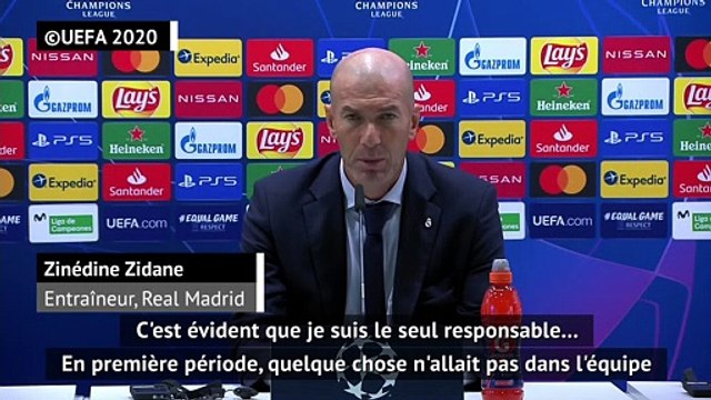 Zidane : c'est évident que je suis le seul responsable