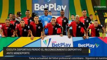 Ministerio del Deporte le notifica al Cúcuta la suspensión de su reconocimiento deportivo