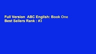 Full Version  ABC English: Book One  Best Sellers Rank : #3