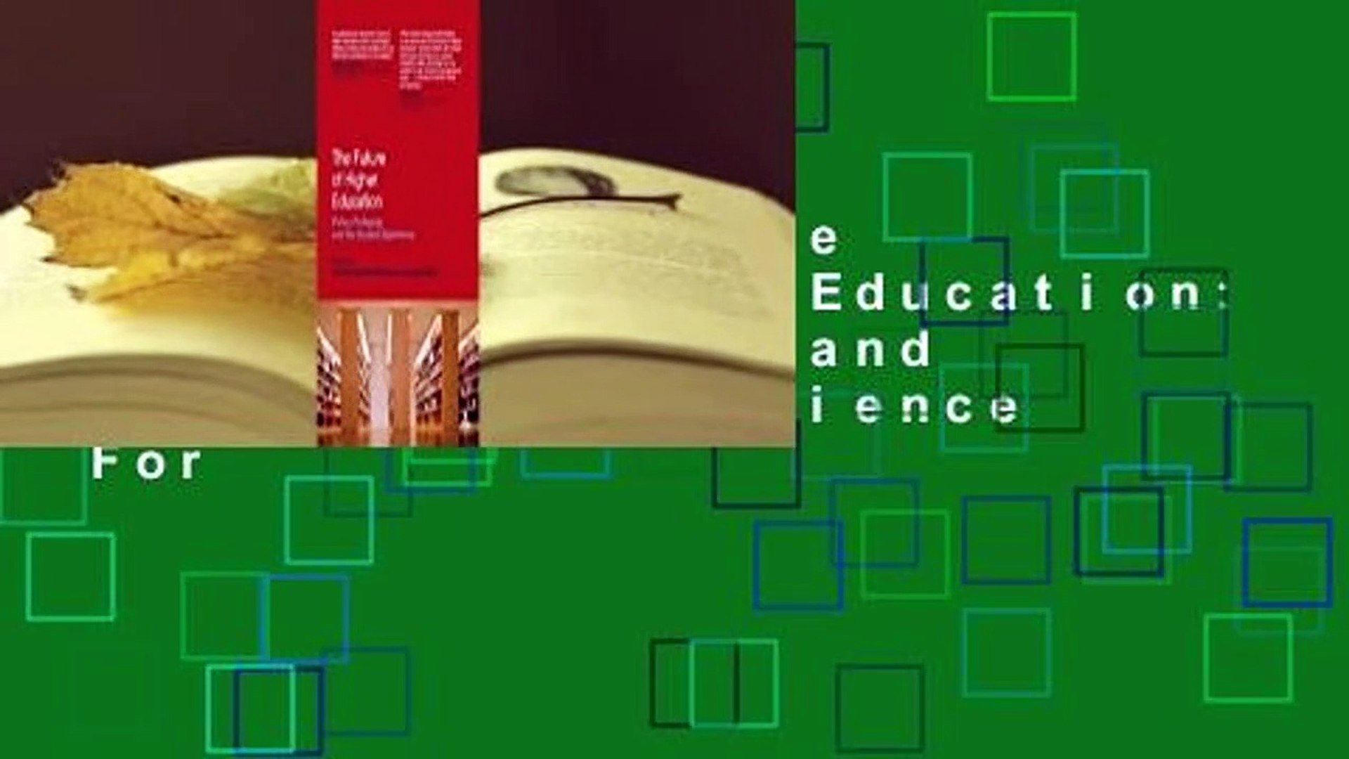 ⁣Full Version  The Future of Higher Education: Policy, Pedagogy and the Student Experience  For