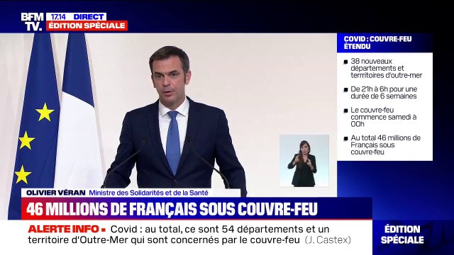 Covid-19: selon Olivier Véran, les nombres de formes graves, d'hospitalisations, d'admissions en réanimation et de décès vont forcément augmenter dans les semaines à venir