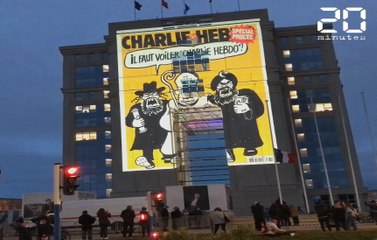 Montpellier : Des Unes de «Charlie Hebdo» projetées sur l'hôtel de région