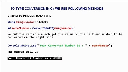 C# INPUTS AND TYPE CASTING [URDU/HINDI]