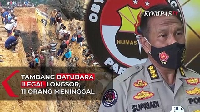 Tambang Batubara Ilegal di Muara Enim Longsor, 11 Orang Meninggal Dunia