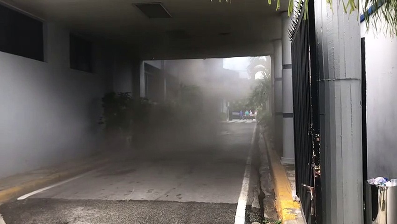 Fuego en Ministerio Salud