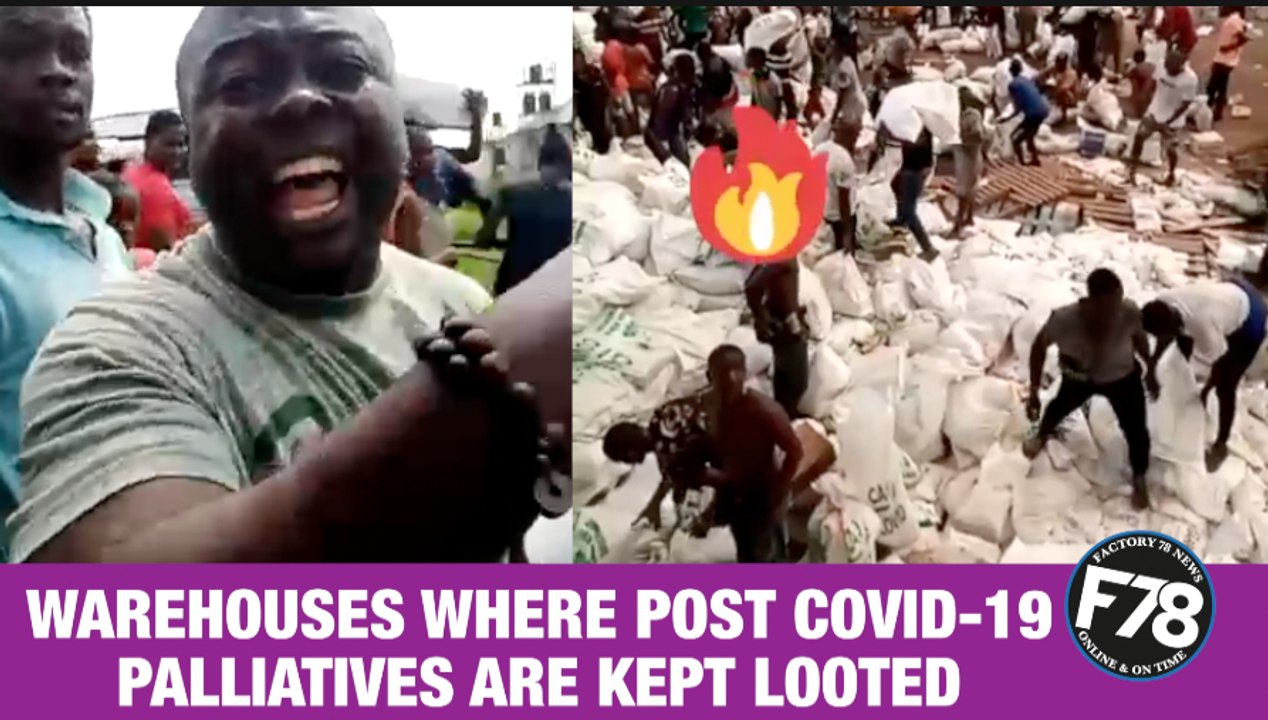 F78News: It is speculated that the foodstuff items which was donated by the private sector coalition against COVID-19 was diverted