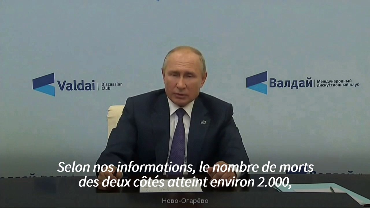 Nagorny Karabakh: Poutine affirme que le nombre de morts "s'approche de 5.000" depuis la reprise des combats