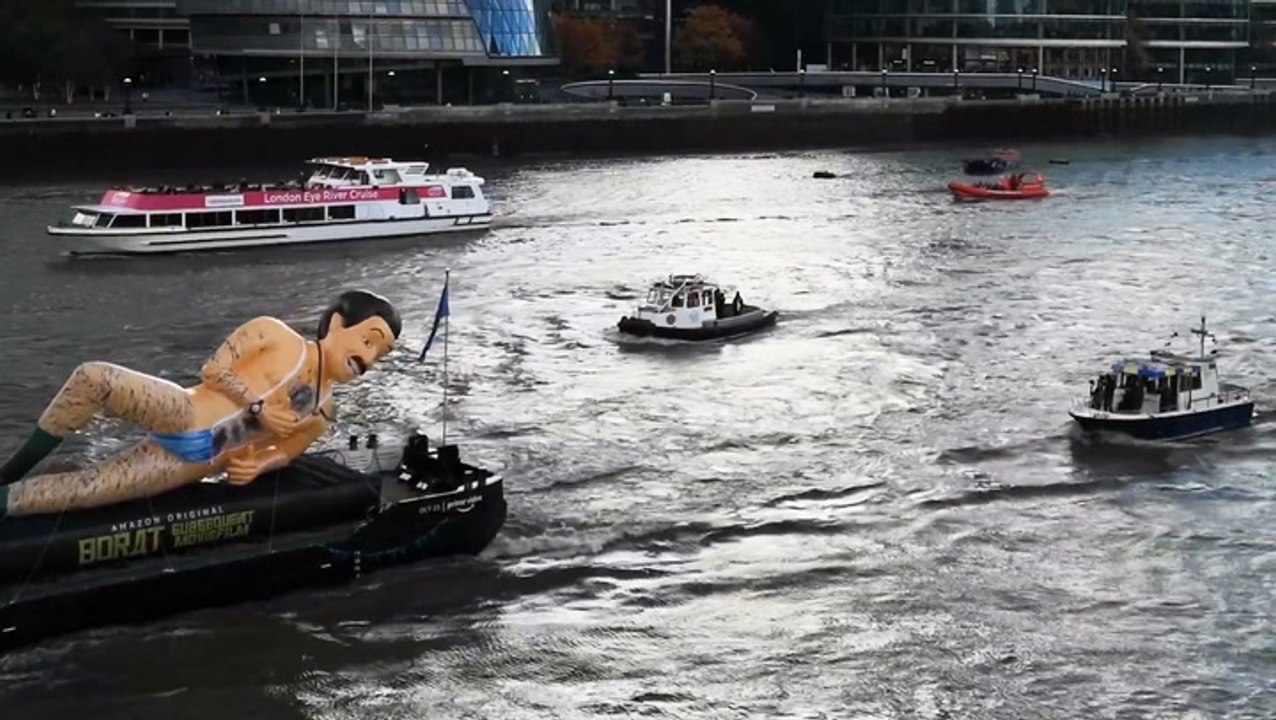 Borat on the Thames