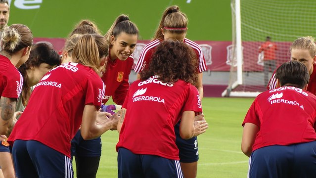 Entrenamiento de la Selección española de fútbol femenina