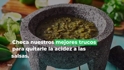 Trucos para quitarle lo ácido a las salsas