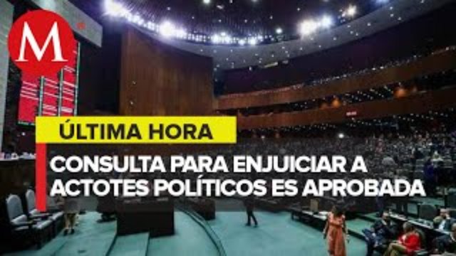 Diputados aprueban convocatoria a consulta sobre juicio a actores políticos