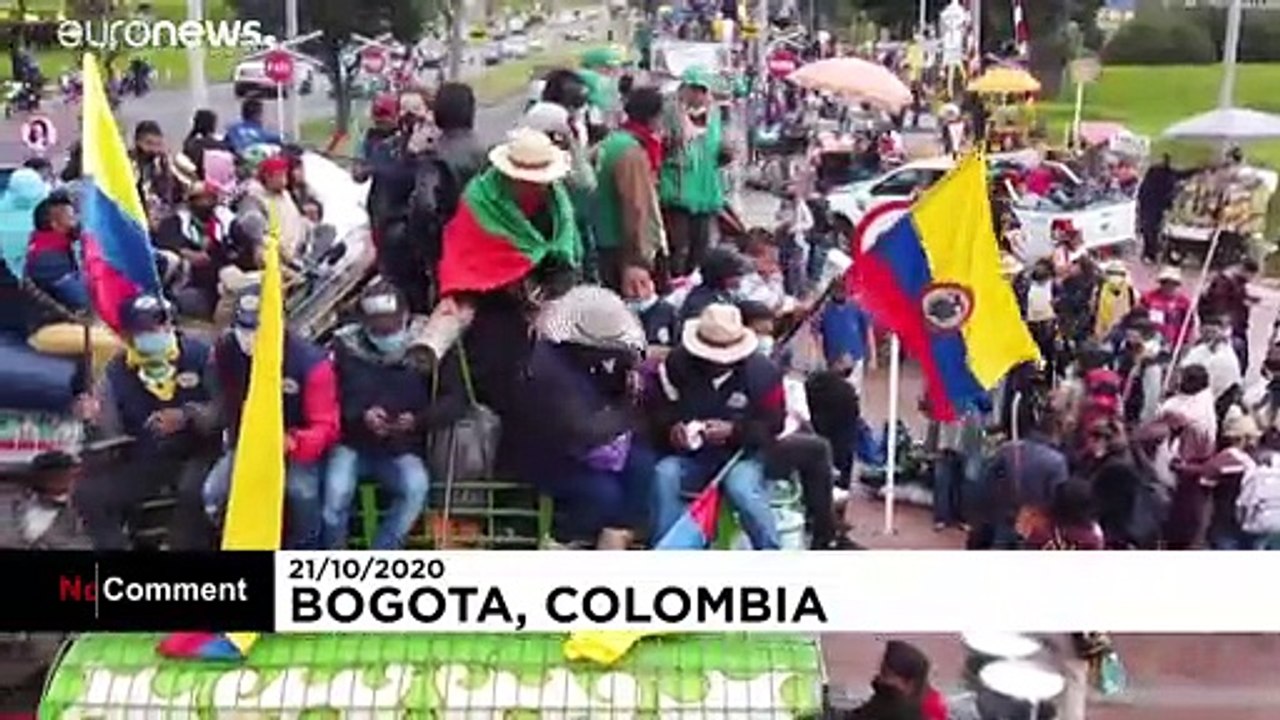 Movimento indígena em protesto
