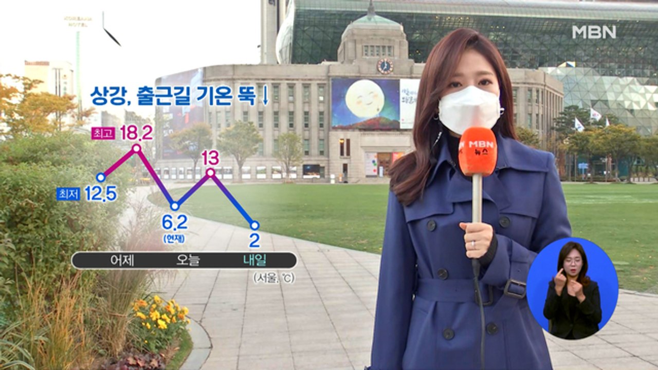 상강, 출근길 기온 뚝↓…경기북부·강원북부 한파 주의보