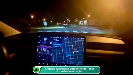 Sistema totalmente autônomo da Tesla é mostrado em ação