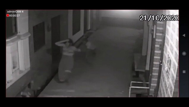 मोहल्ले की गली में गुंडे पति ने पत्नी को दौड़ा-दौड़कर पीटा