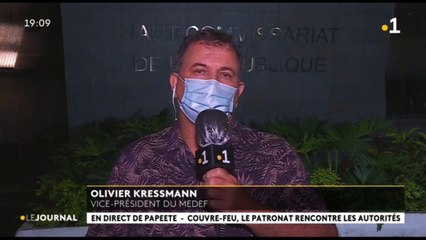 Couvre-feu : invité du journal Olivier Kressmann vice président du Medef.