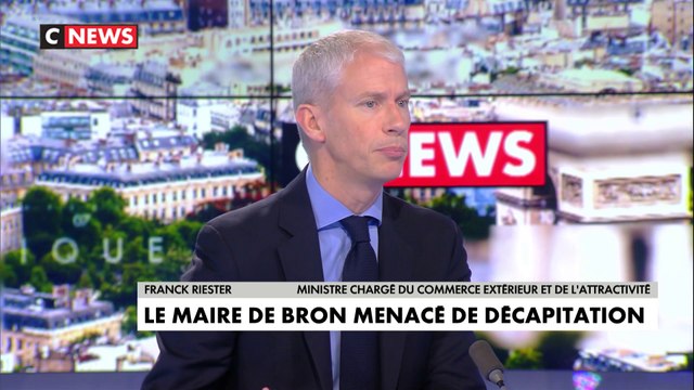 Franck Riester réagit aux menaces contre le maire de Bron : «C’est inquiétant, inacceptable et insupportable» #LaMatinale