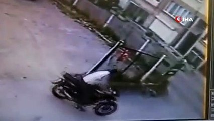 Bursa’da kaykaya biner gibi motor çaldılar