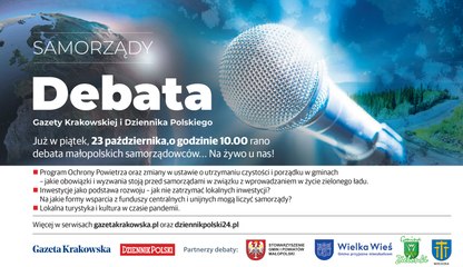 Debata Samorządowa - Program Ochrony Powietrza oraz zmiany w ustawie o utrzymaniu czystości i porządku w gminach