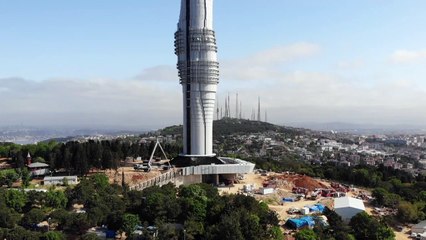 Yeni Çamlıca Kulesinde Yangın Paniği