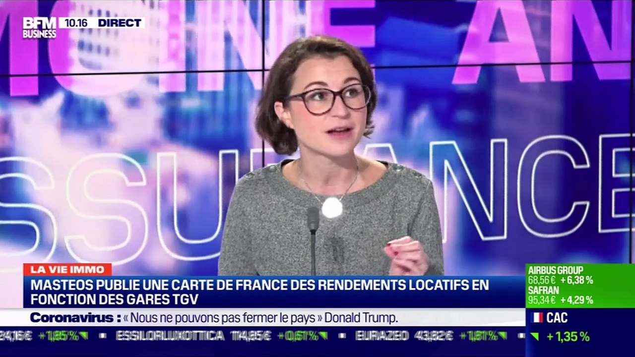 Marie Coeurderoy: Masteos publie une carte de France des rendements locatifs en fonction des gares TGV - 23/10