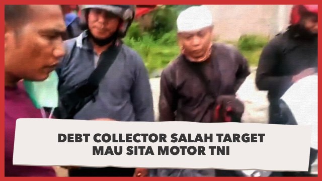 Debt Collector Salah Target Mau Sita Motor Anggota TNI, Lihat Aksinya!