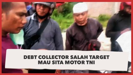 Debt Collector Salah Target Mau Sita Motor Anggota TNI, Lihat Aksinya!