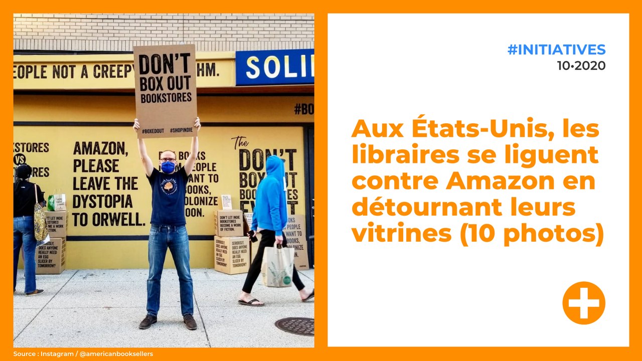 Aux États-Unis, les libraires se liguent contre Amazon en détournant leurs vitrines (10 photos)