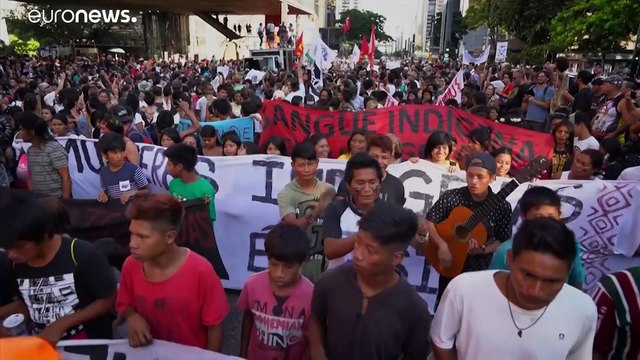 Indigenous Amazonians fighting for lives say battle for rainforest involves whole world