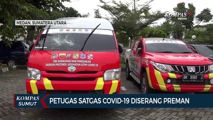 Preman Serang Petugas Satgas Covid-19