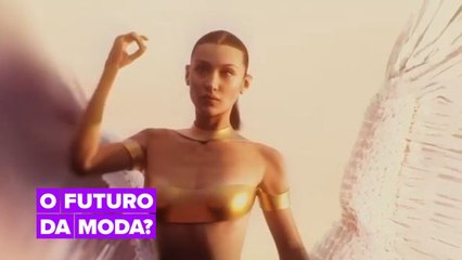 Bella Hadid se transforma em um avatar para o Paris Fashion Week