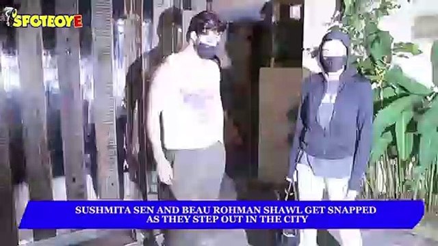 Sushmita Sen with Beau Rohman Shawl Snapped at Bandra | SpotboyE