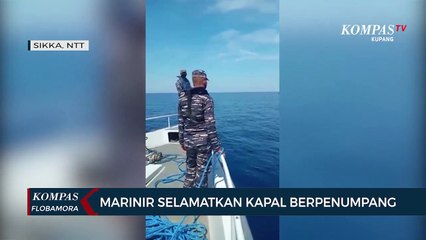 Anggota Marinir Selamatkan Kapal Berpenumpang