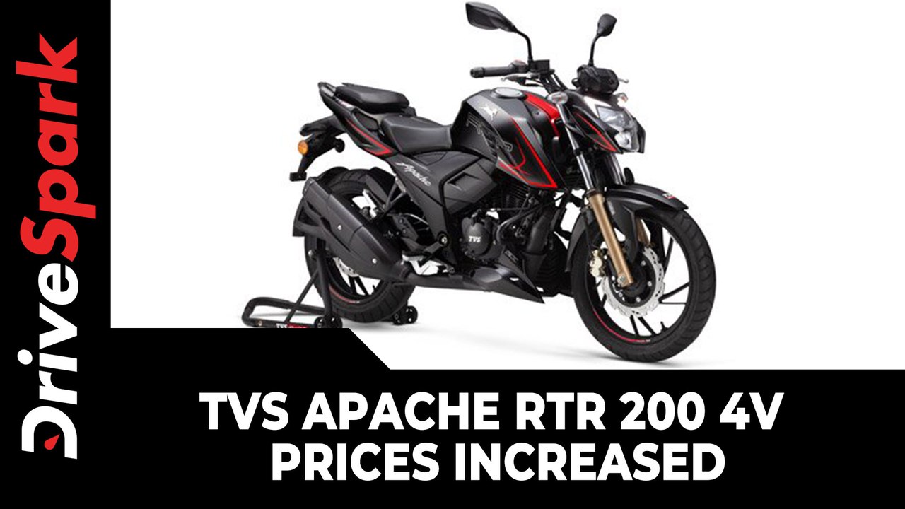 Tvs Apache Rtr 0 4v Prices Increased Festive Discounts Offered All Other Details Video Dailymotion
