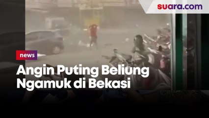 Angin Puting Beliung Ngamuk Hancurkan Sejumlah Rumah di Bekasi