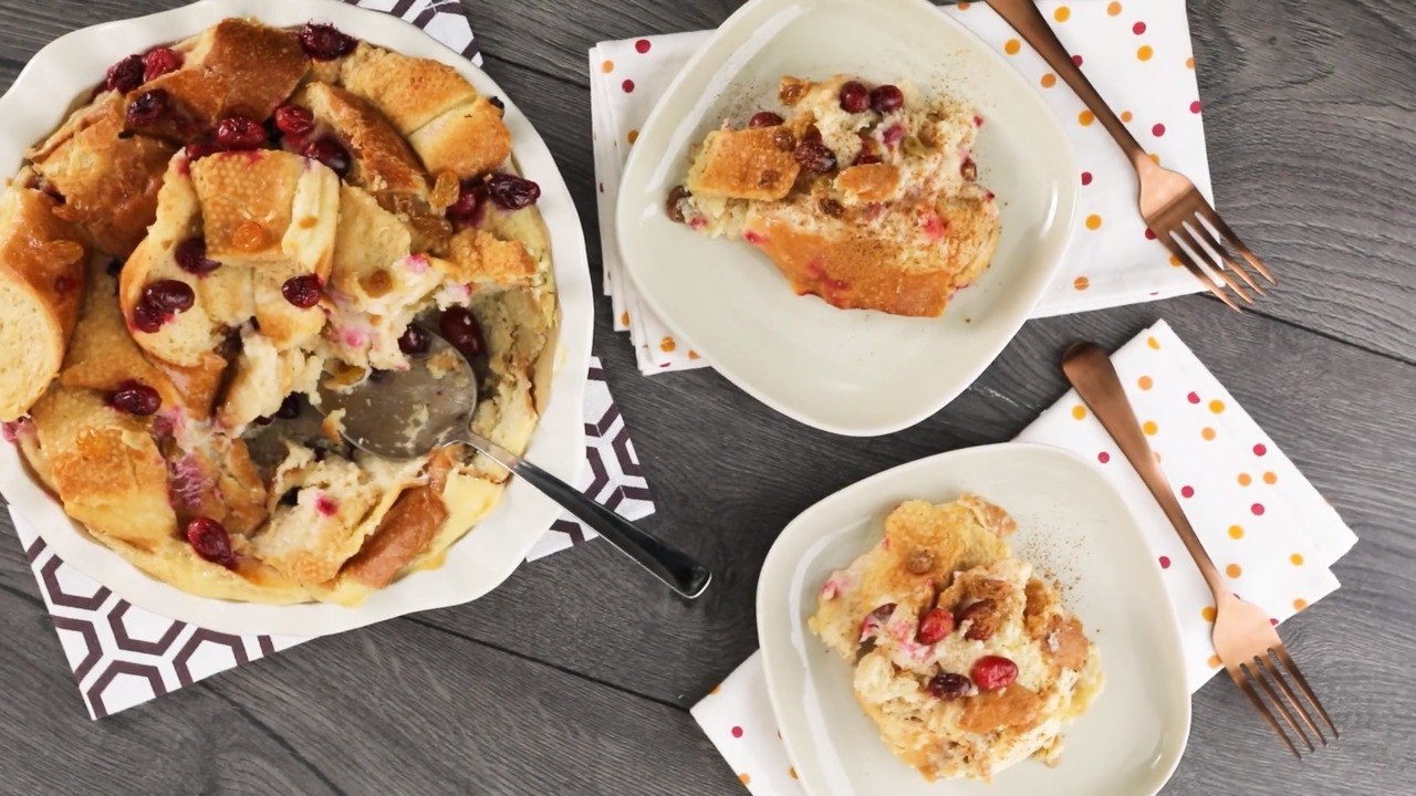 Cranberry Bread Pudding