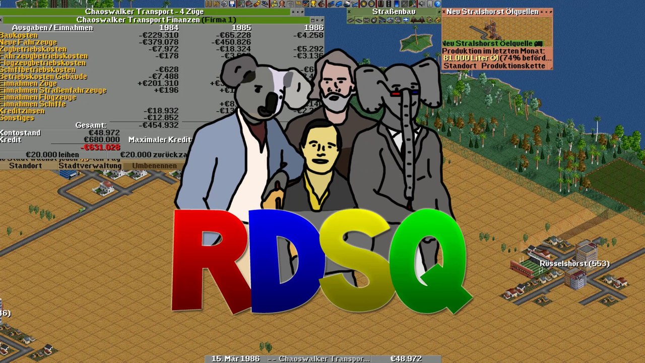 Ausbau des Straßennetzes | OpenTTD ★ RDSQ 87 (Feat. Grim Unleashed)