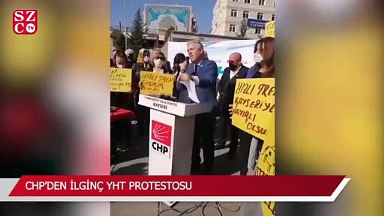 CHP’den ilginç YHT protestosu