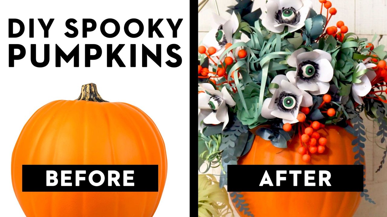 DIY Spooky Halloween Pumpkins 3 Ways
