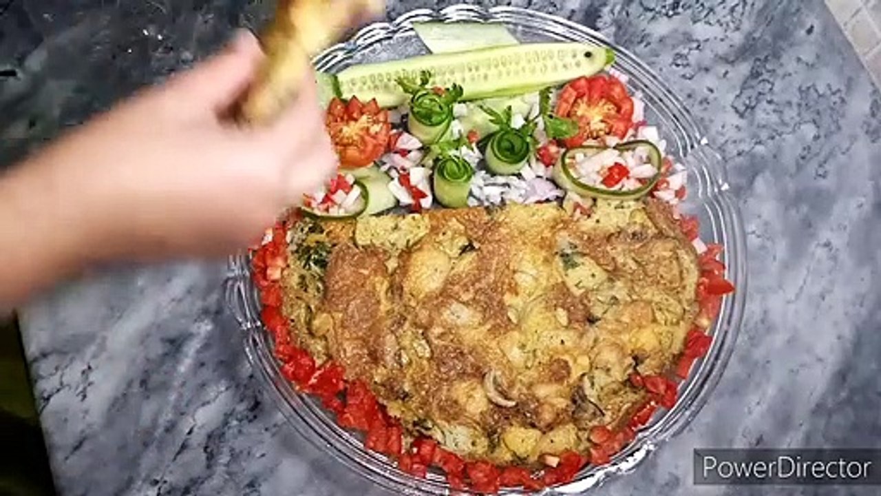 HOW TO MAKE SPANISH OMELETTE_ALOO ANDA_EGG POTATO_EGG OMELETE_Spanish Omelette Recipe ♥️_2