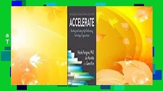Accelerate: Building and Scaling High-Performing Technology Organizations  Best Sellers Rank : #3