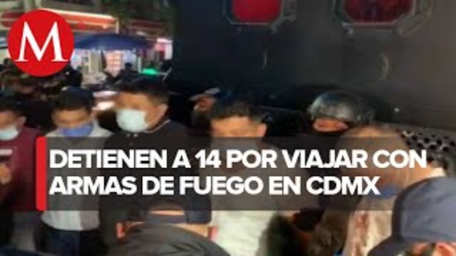 En CdMx, interceptan convoy de autos con hombres armados; hay 14 detenidos