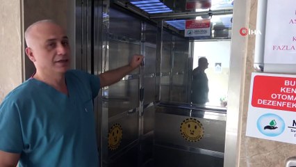 Asansörlerde Otomatik Dezenfektan Sistem